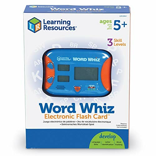 Learning Resources Word Whiz Electronic Flash Card packaging.